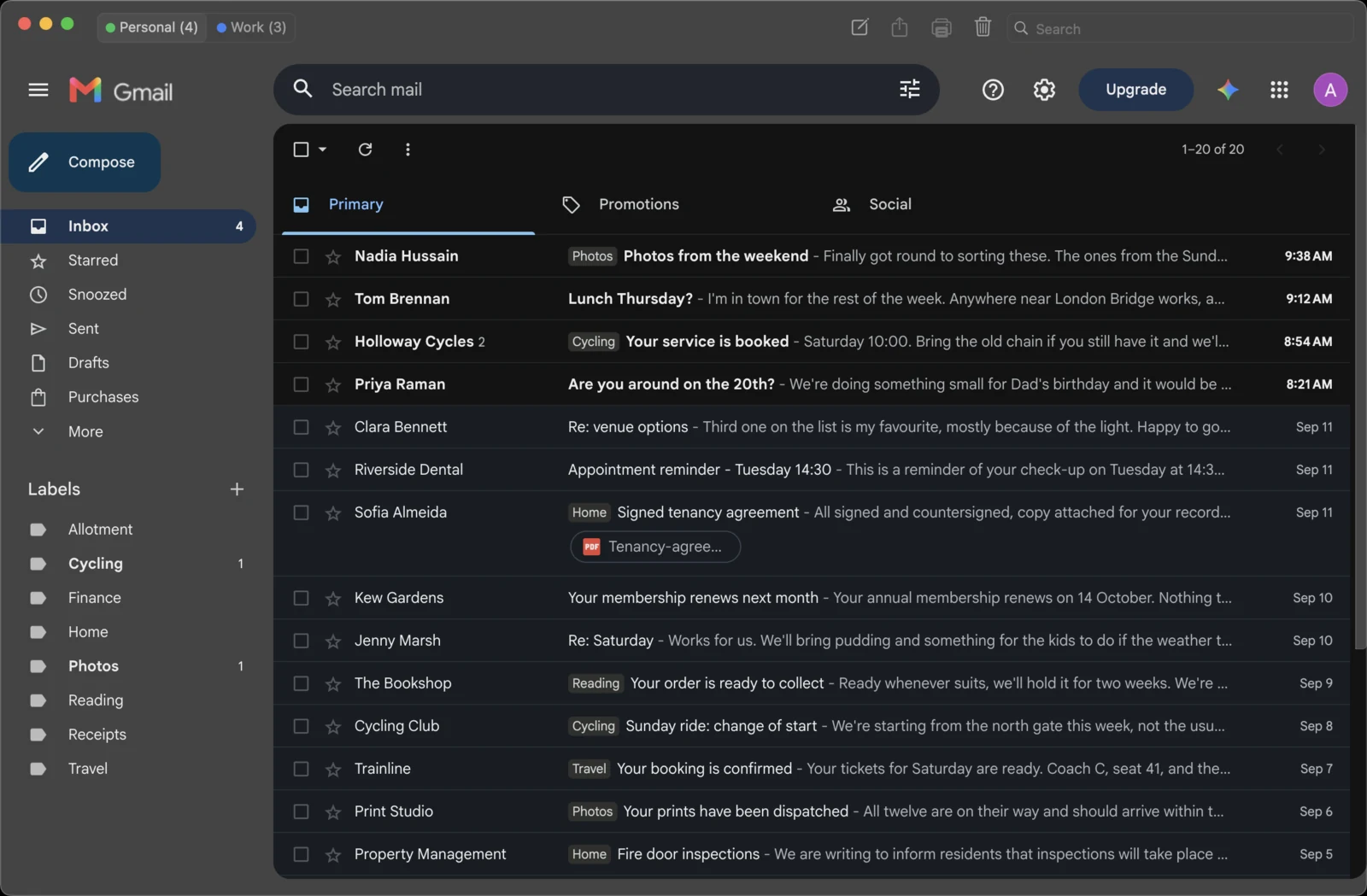 The same window in dark mode
