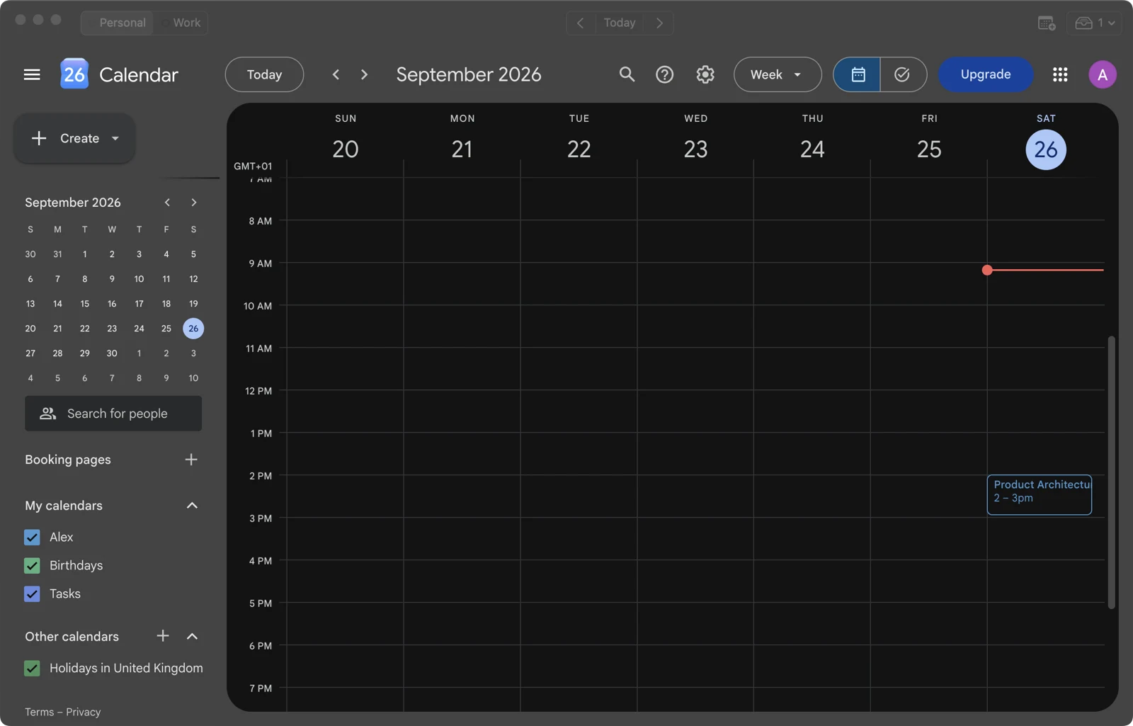 The same window in dark mode